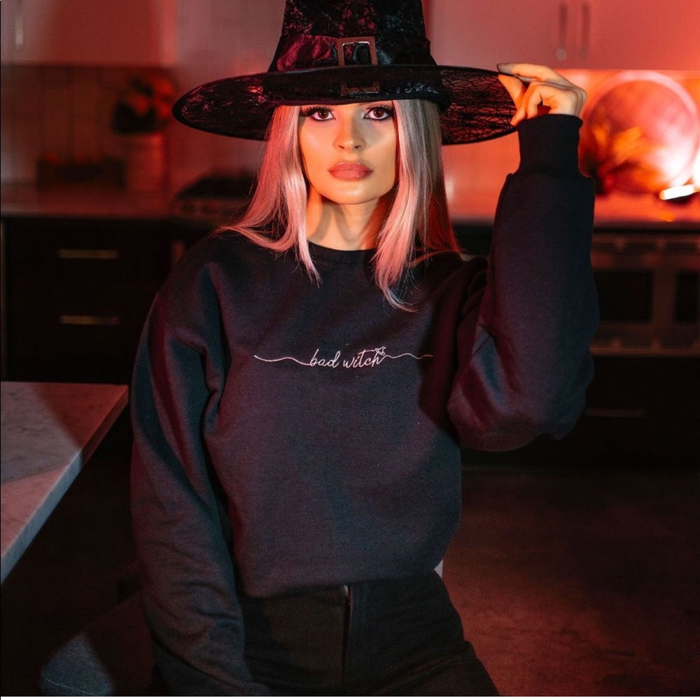 Kittenish Bad Witch Sweatshirt